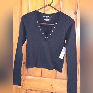 Black Long Sleeve Top